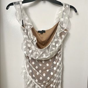 Majorelle x Revolve Bandit Dress White Polka Dot